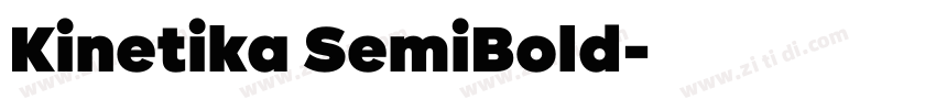 Kinetika SemiBold字体转换